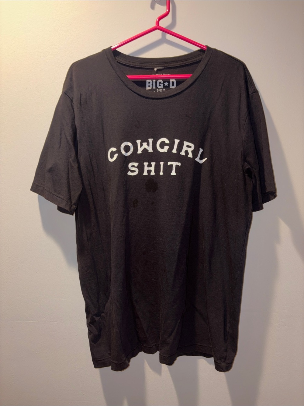 Black 'Cowgirl Shit' Short Sleeve Tee